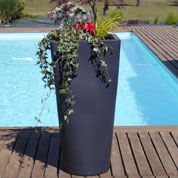 Pot Auriga - 50 x 50 x H.100 cm - Anthracite